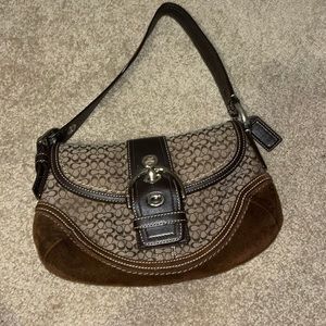 Brown coach purse